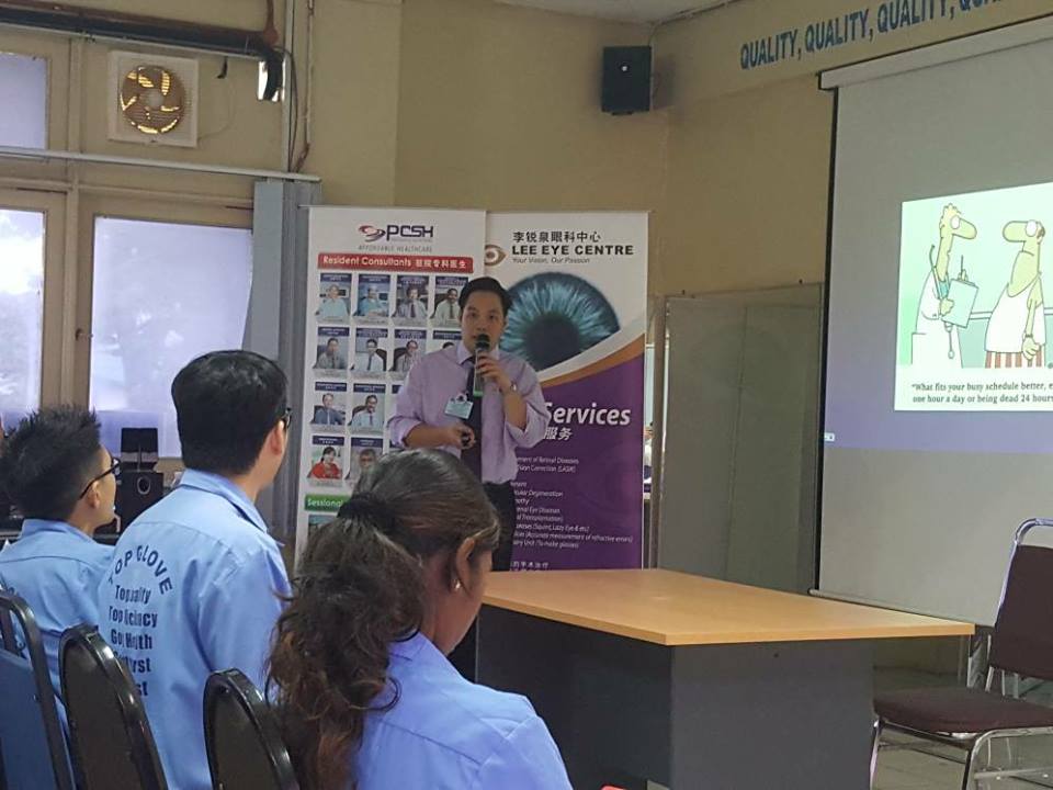 Health Screening and Forum Top Glove Ipoh 2018 LEC Eye Centre Sdn. Bhd.